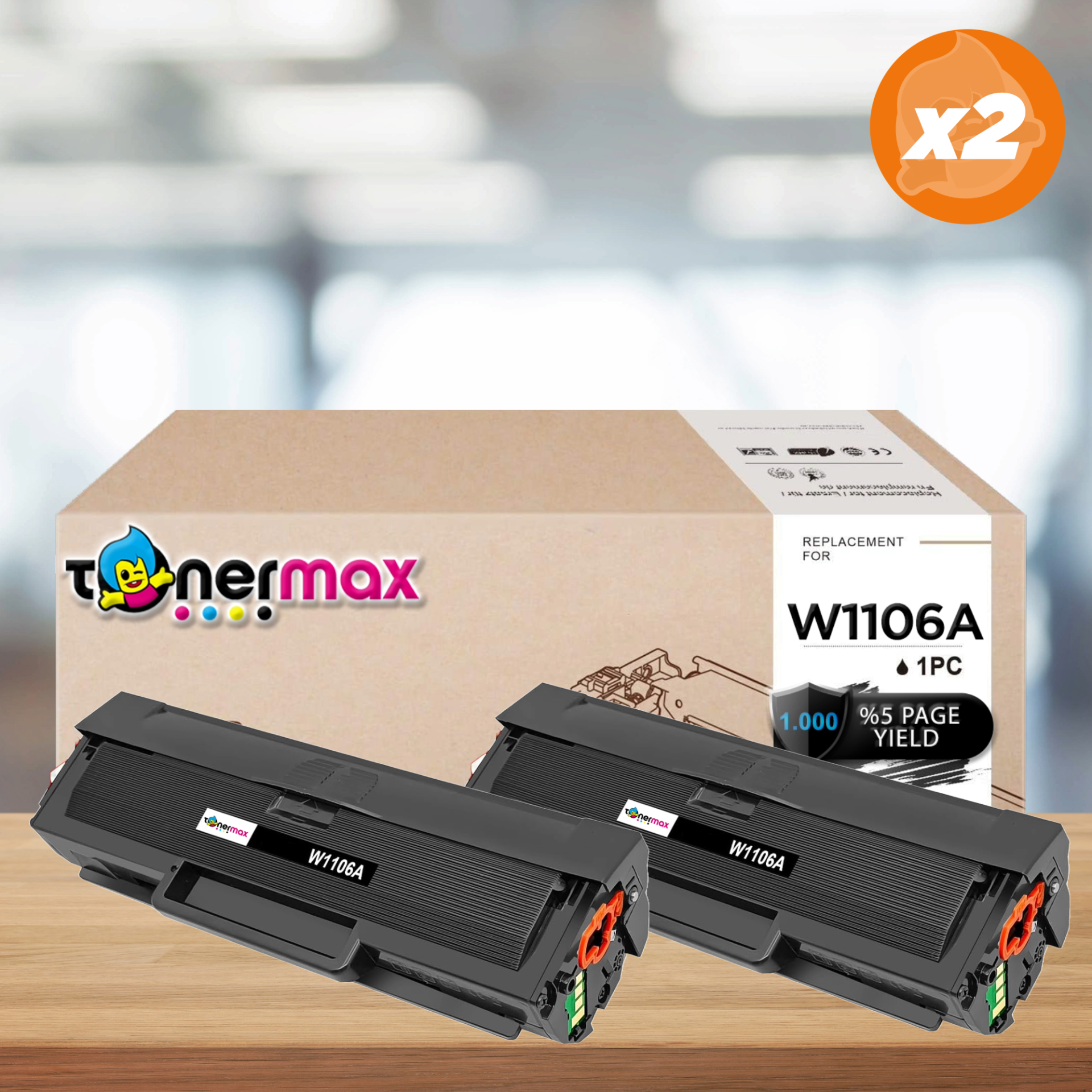 HP Uyumlu 106A-107-MFP135-137-W1106A Muadil Toner Çipli